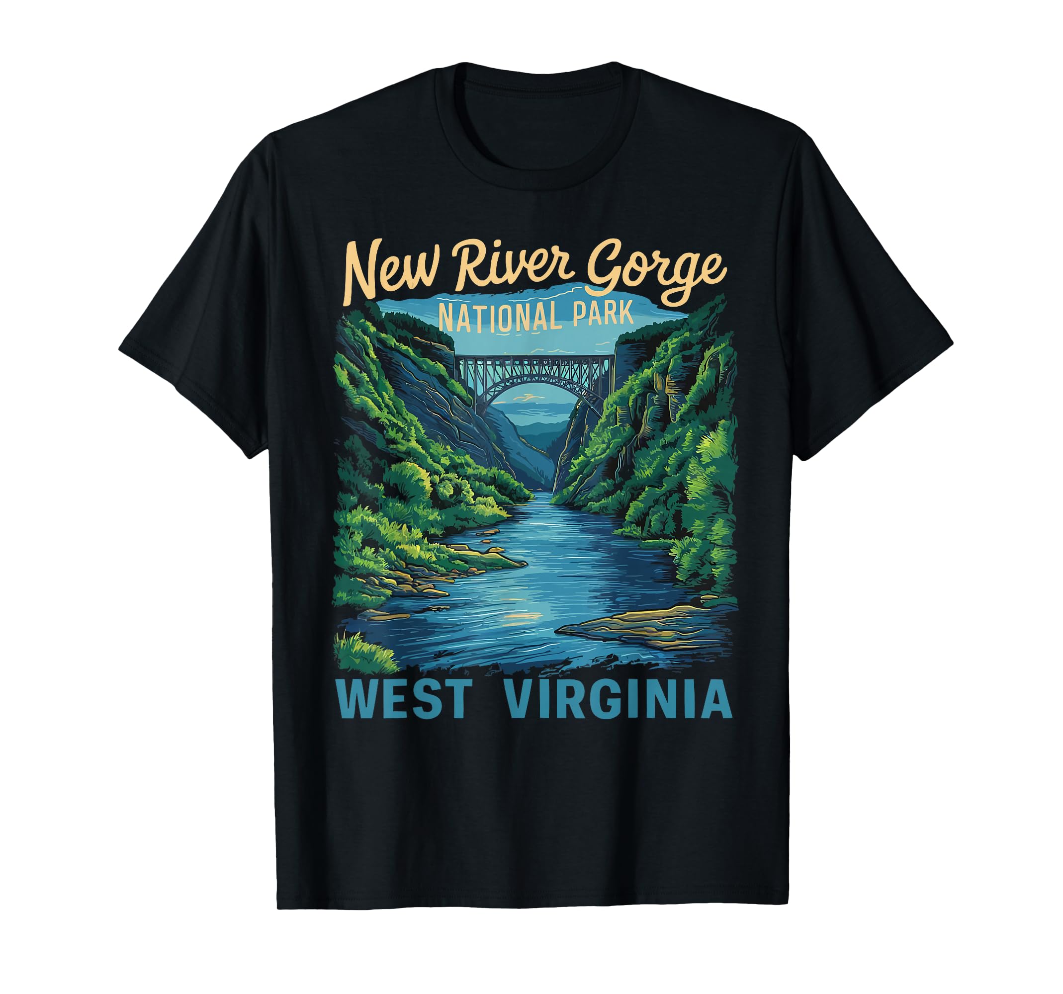 New River Gorge National Park Bridge T-Shirt - Aesthetic Graphic Men Women - T-Shirt, Sweatshirt, Hoodie