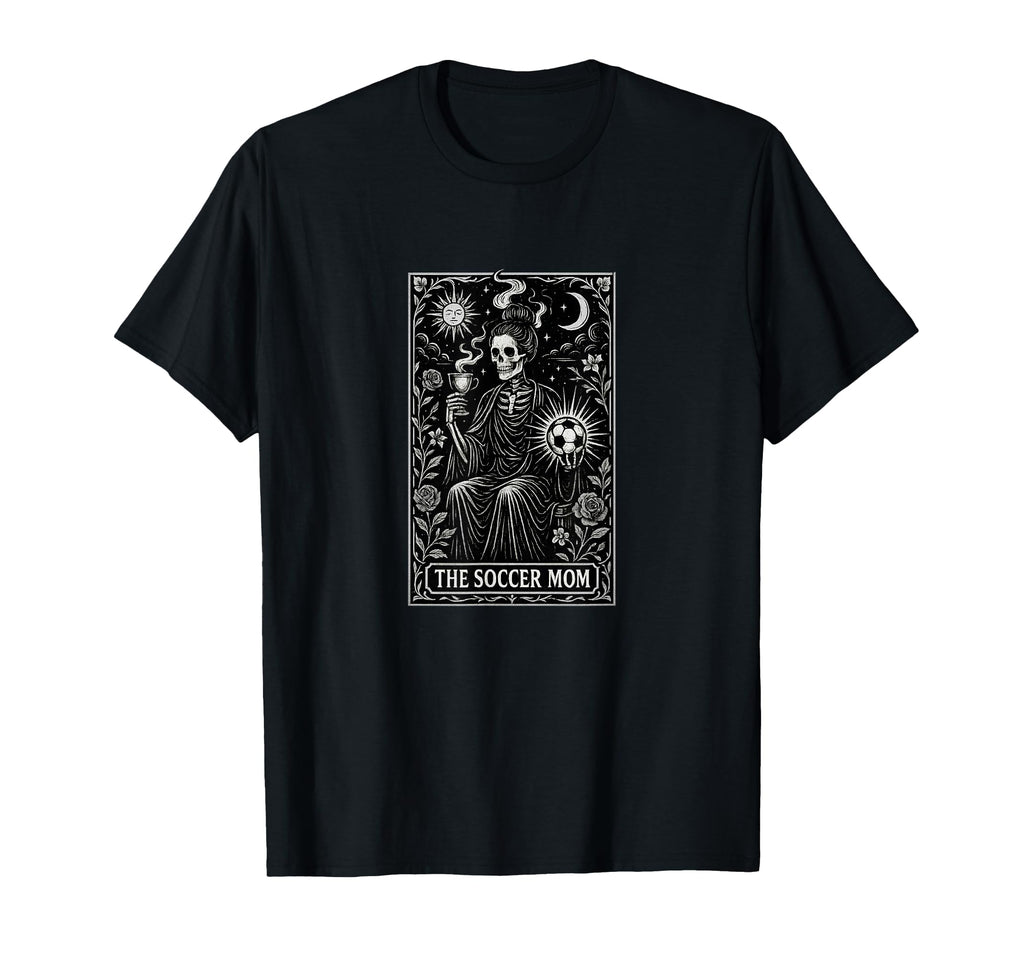 Halloween Soccer Mom Art Soccer T-Shirt - Aesthetic Graphic for Adults - T-Shirt, Sweatshirt, Hoodie