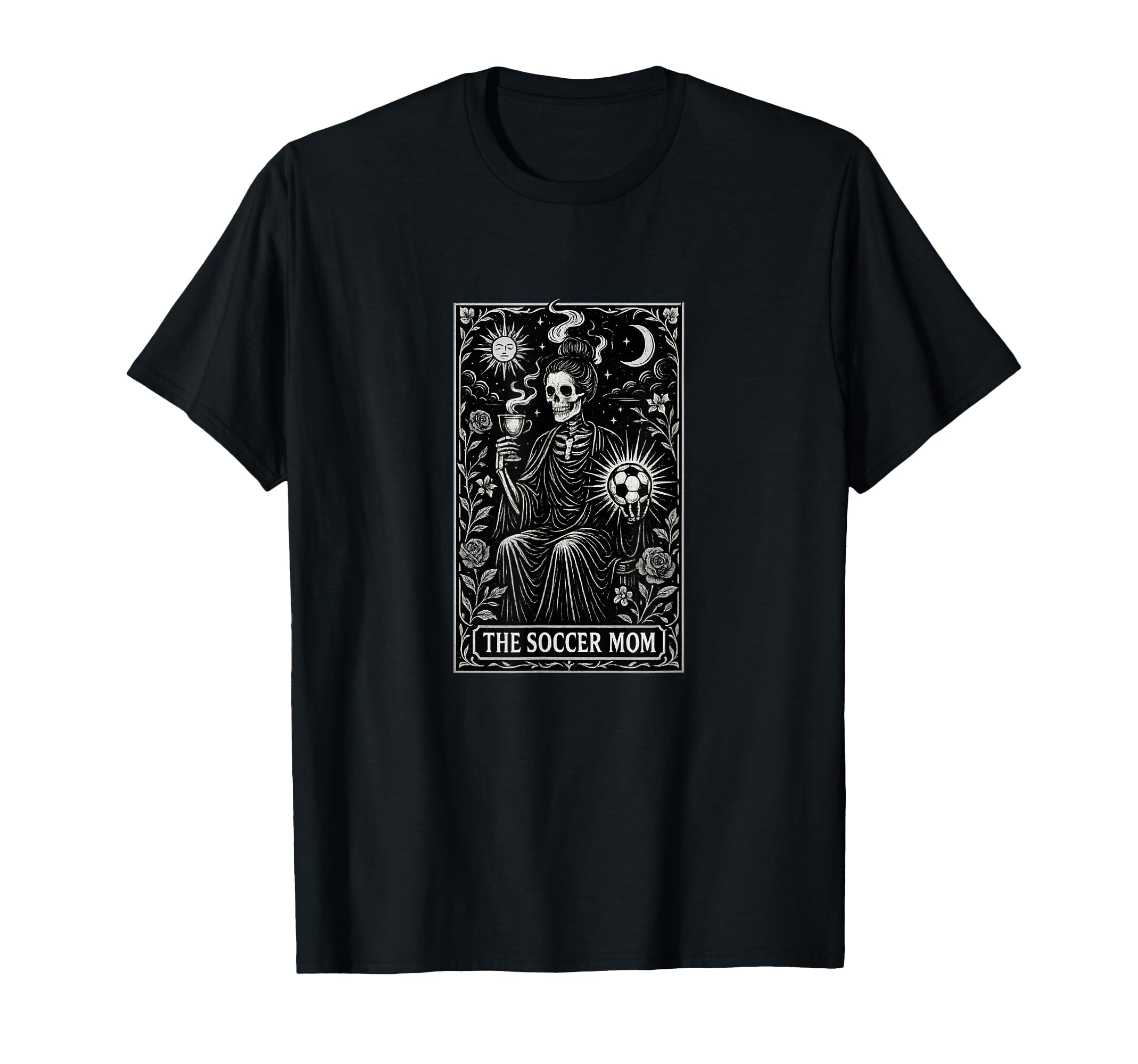 Halloween Soccer Mom Art Soccer T-Shirt - Aesthetic Graphic for Adults - T-Shirt, Sweatshirt, Hoodie