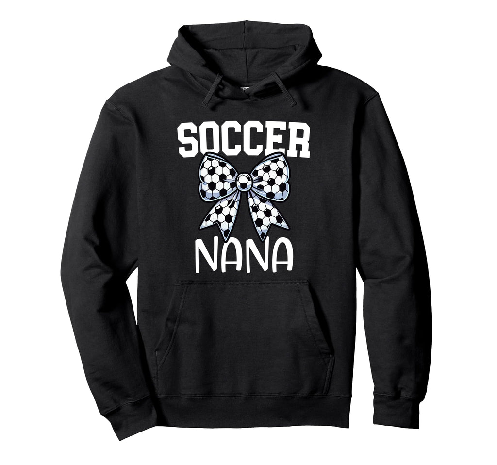 Soccer Nana Coquette Bow Proud Soccer Hoodie - Minimalist Print Men Women - T-Shirt, Sweatshirt, Hoodie
