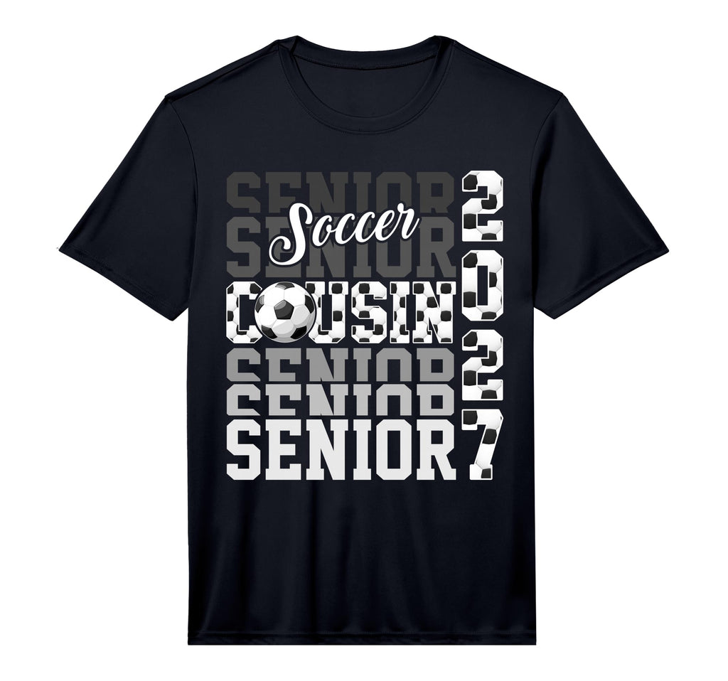 Senior 2027 Soccer Cousin Proud Family T-Shirt - Graphic Print Men Women - T-Shirt, Sweatshirt, Hoodie