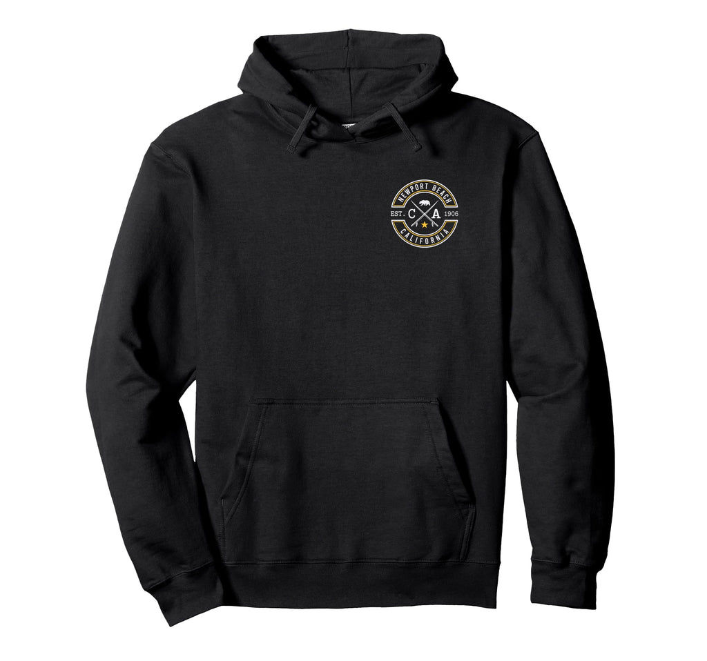 Newport Beach California Ca Surfer Hoodie - Fun Novelty Design Unisex - T-Shirt, Sweatshirt, Hoodie