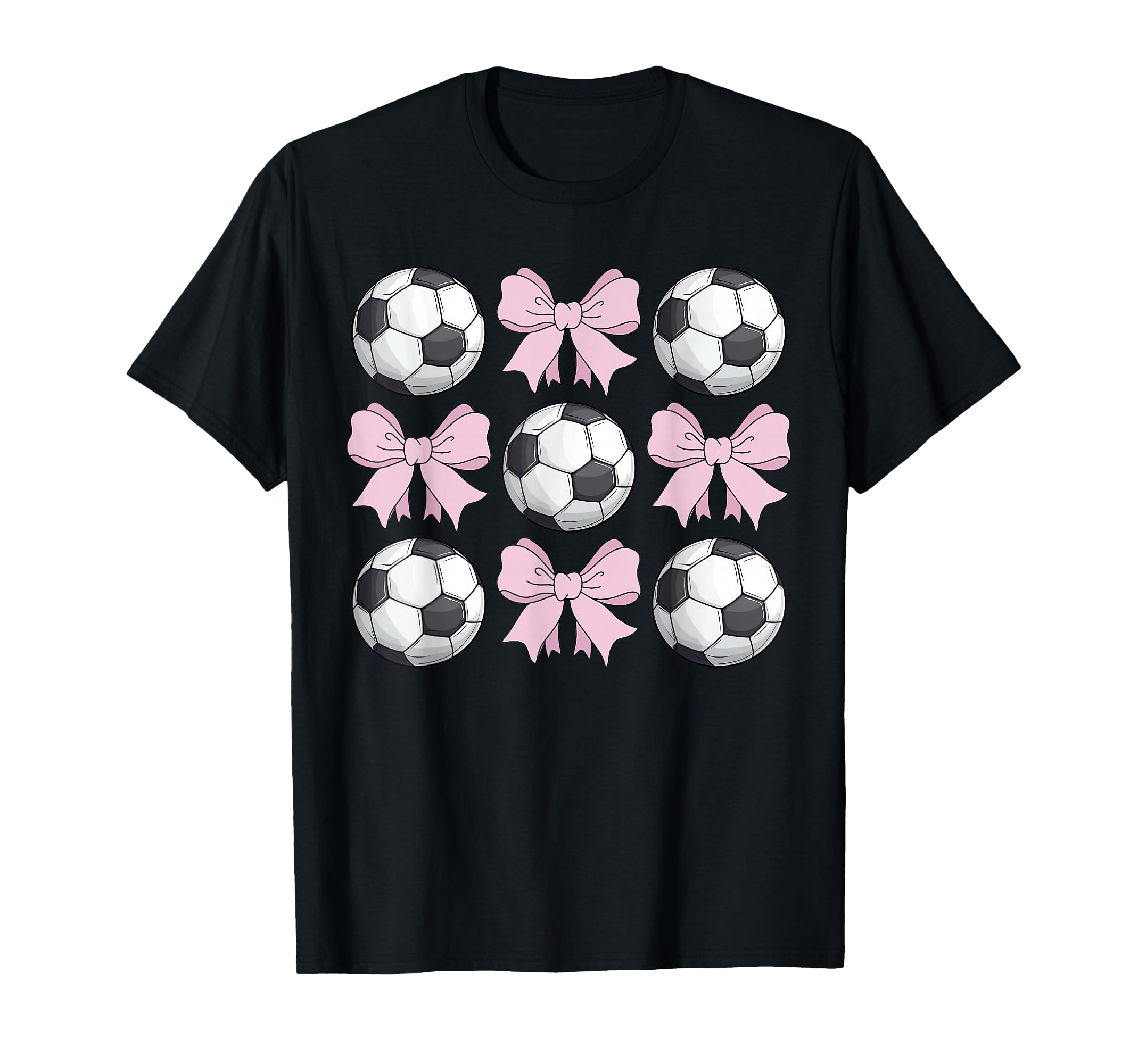 Soccer Coquette Bow Soccer T-Shirt - Streetwear Style for Adults - T-Shirt, Sweatshirt, Hoodie