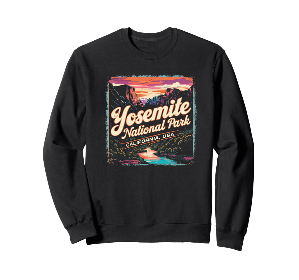 Yosemite National Park Sunsetnatural Sweatshirt - Minimalist Print Unisex - T-Shirt, Sweatshirt, Hoodie