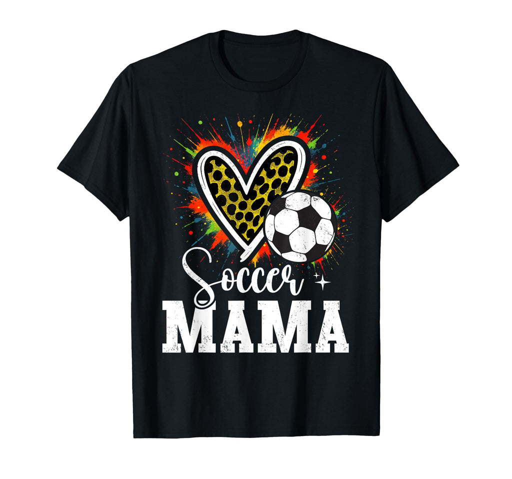 My Favorite Soccer Ball Mom Leopard Hoodie - Custom Art Print Unisex - T-Shirt, Sweatshirt, Hoodie
