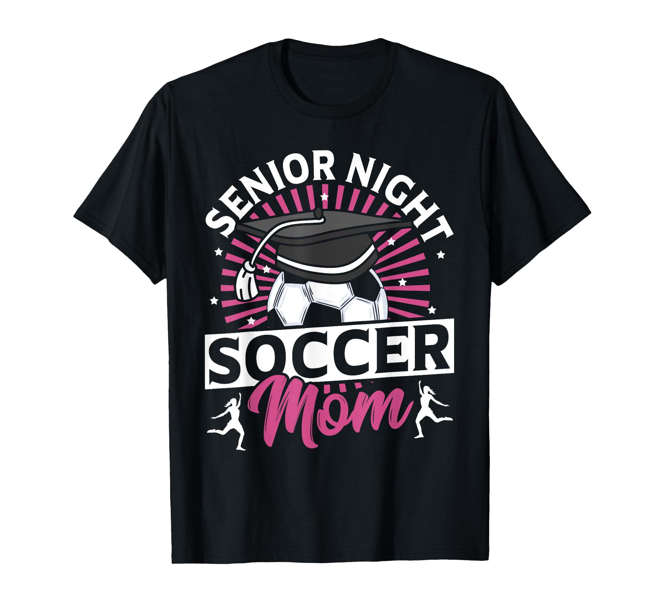 Senior Night Soccer Mom Proud Soccer Mom T-Shirt - Custom Art Print Unisex - T-Shirt, Sweatshirt, Hoodie