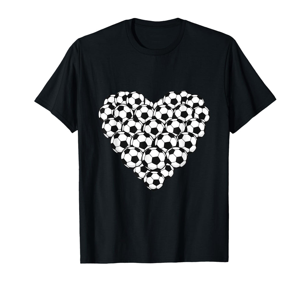 Heart Shaped Soccer Ball Artwork T-Shirt - Trendy Graphic Men Women - T-Shirt, Sweatshirt, Hoodie