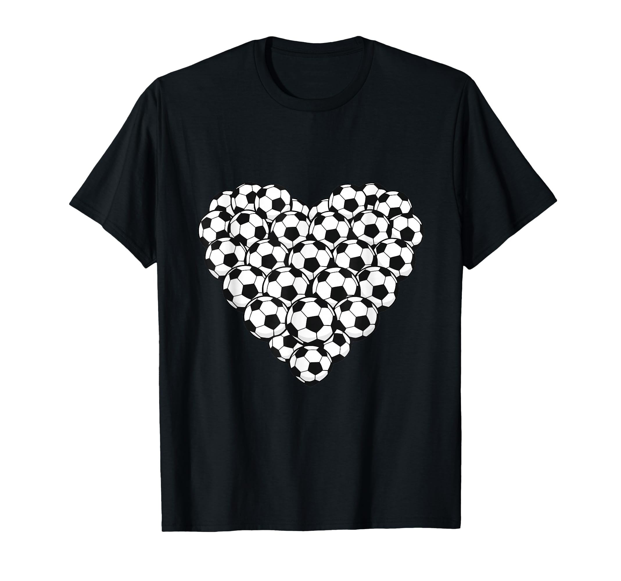 Heart Shaped Soccer Ball Artwork T-Shirt - Trendy Graphic Men Women - T-Shirt, Sweatshirt, Hoodie