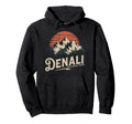 Denali Est 1917 Alaska National Park Hoodie - Graphic Print Unisex - T-Shirt, Sweatshirt, Hoodie