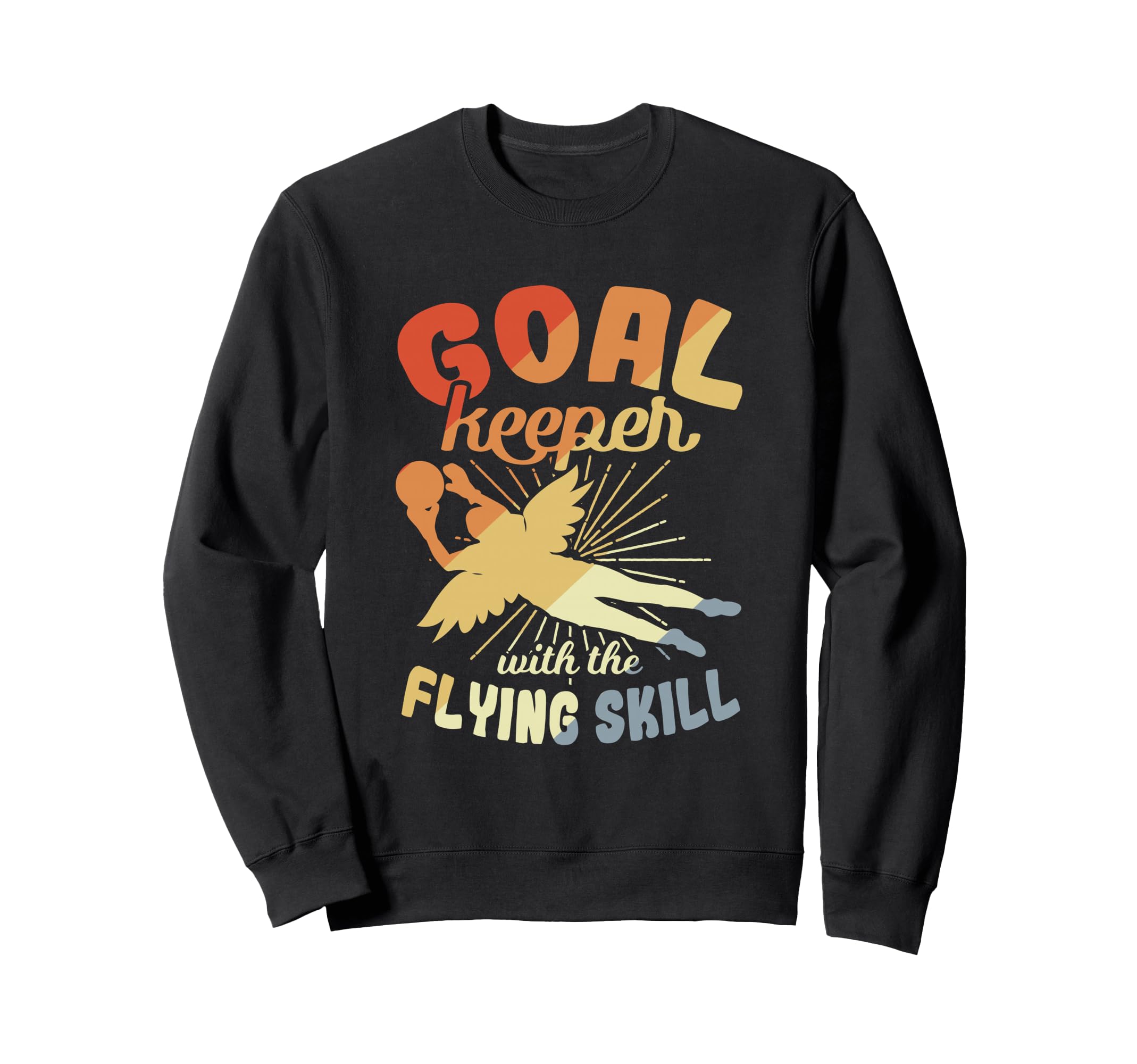 Goalkeeper Flying Skill Soccer Sweatshirt - Minimalist Print for Adults - T-Shirt, Sweatshirt, Hoodie