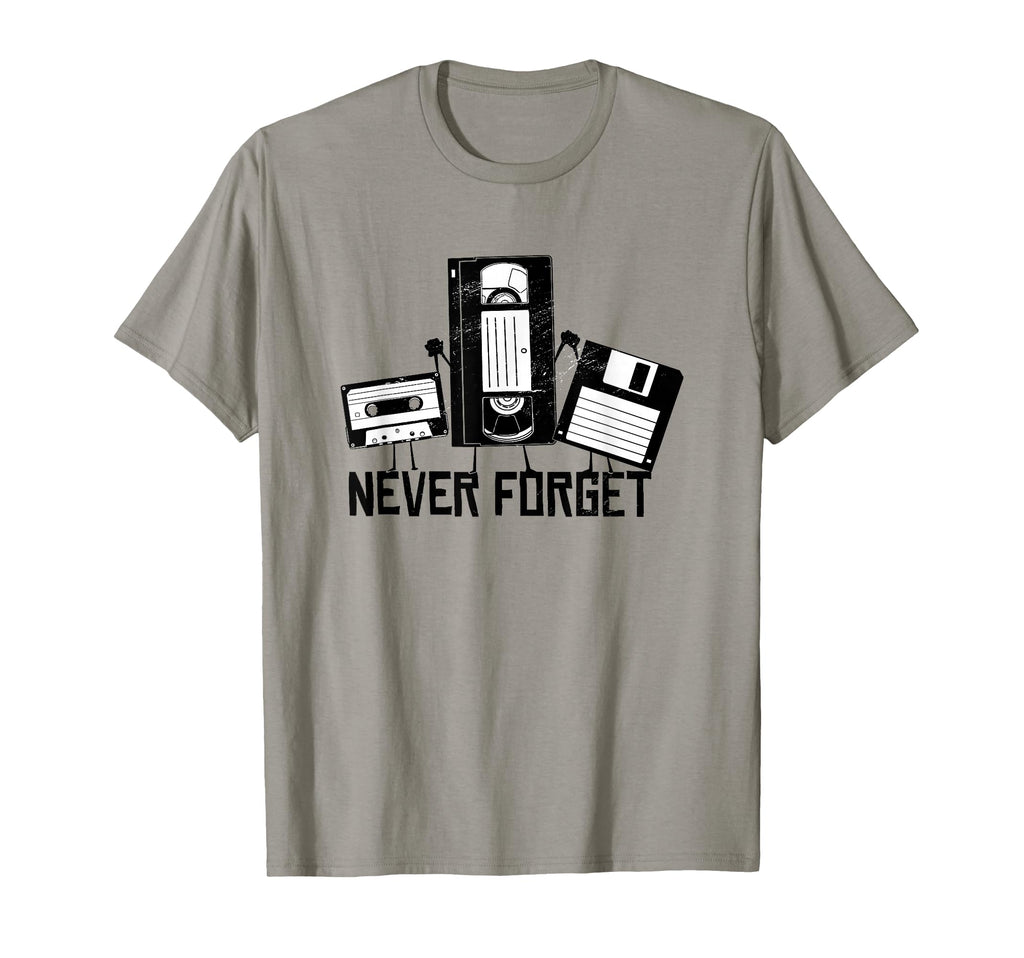 Never Forget Vcr Cassette Tape T-Shirt - Casual Everyday Wear for Adults - T-Shirt, Sweatshirt, Hoodie