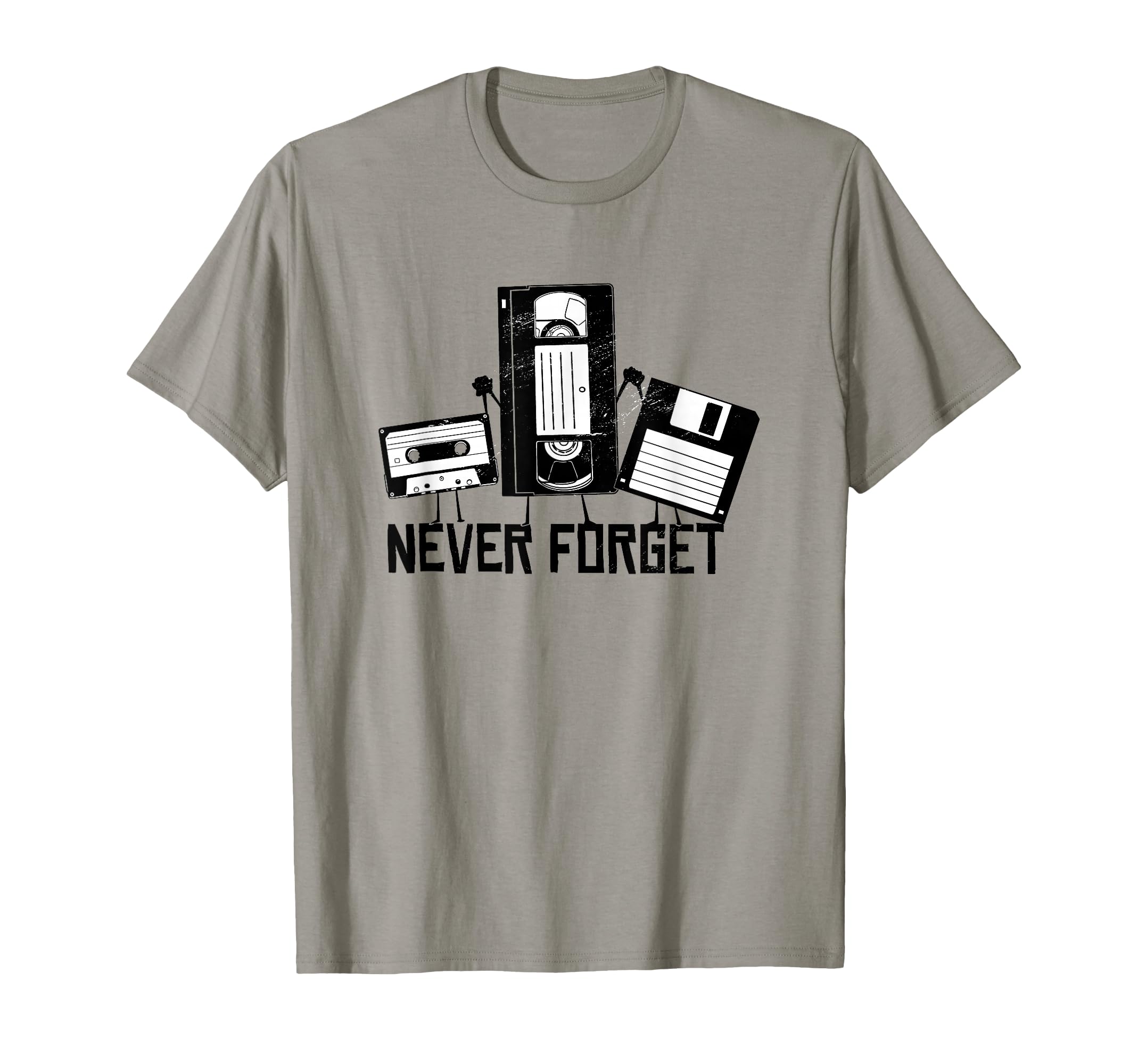 Never Forget Vcr Cassette Tape T-Shirt - Casual Everyday Wear for Adults - T-Shirt, Sweatshirt, Hoodie