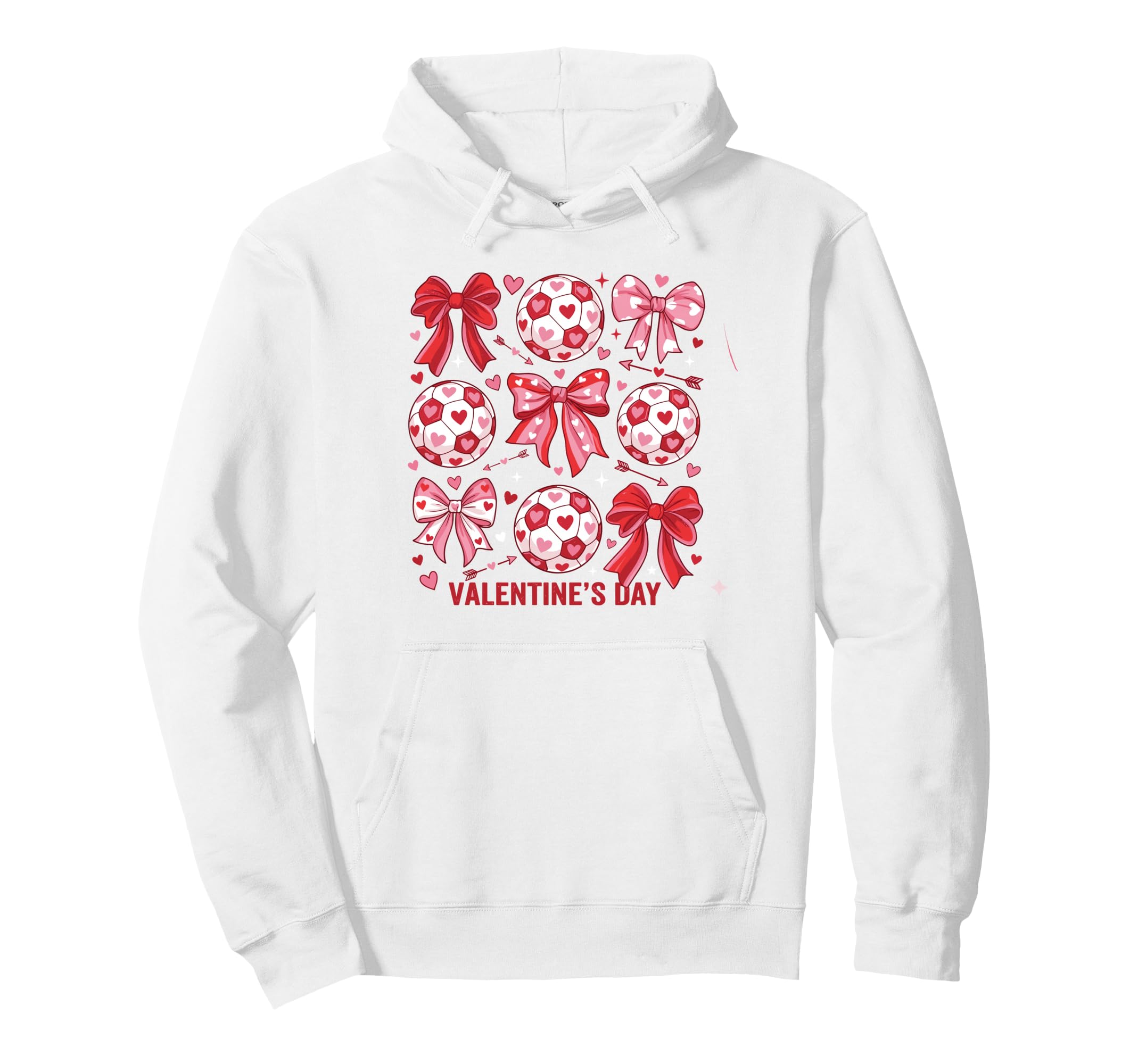 Love Soccer Womens Football Valentines Day Hoodie - Graphic Print Men Women - T-Shirt, Sweatshirt, Hoodie