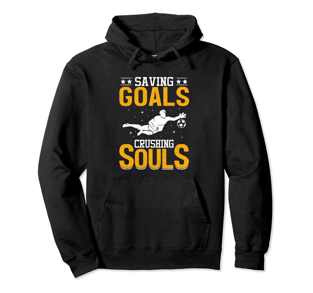 Soccer Goalie Cleat Soccer Net Soccer Hoodie - Graphic Print Men Women - T-Shirt, Sweatshirt, Hoodie