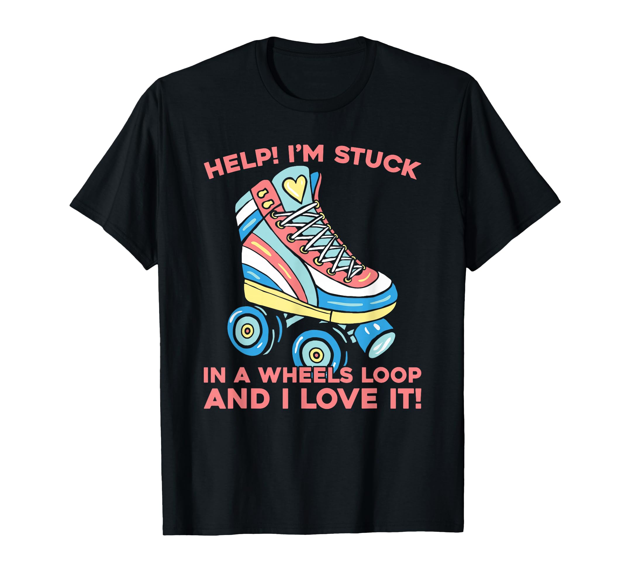 Skates Skater Roller Skating T-Shirt - Aesthetic Graphic Men Women - T-Shirt, Sweatshirt, Hoodie
