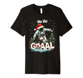 Ho Ho Goaal Soccer Player Astronaut T-Shirt - Aesthetic Graphic for Adults - T-Shirt, Sweatshirt, Hoodie