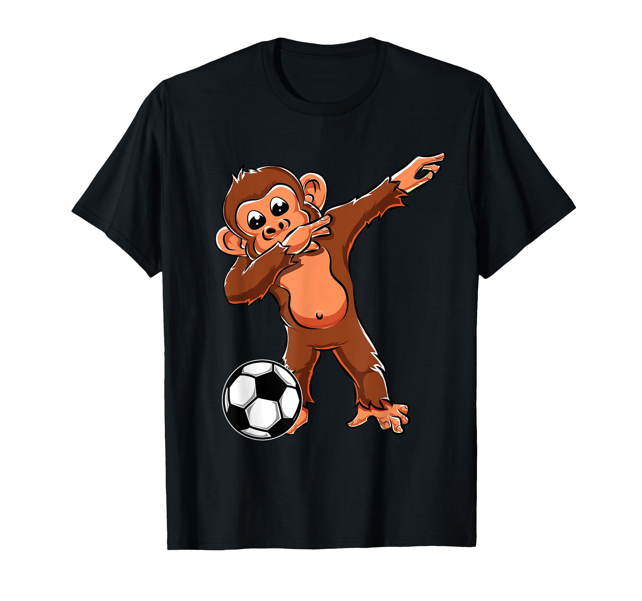 Dabbing Monkey Lovers Dab Soccer T-Shirt - Casual Everyday Wear Men Women - T-Shirt, Sweatshirt, Hoodie