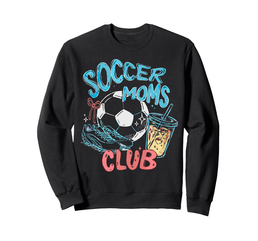 Soccer Moms Club Game Day Sports Sweatshirt - Minimalist Print Unisex - T-Shirt, Sweatshirt, Hoodie