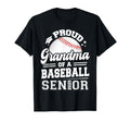 Proud Grandma Baseball Senior 2025 T-Shirt - Novelty Apparel Unisex - T-Shirt, Sweatshirt, Hoodie