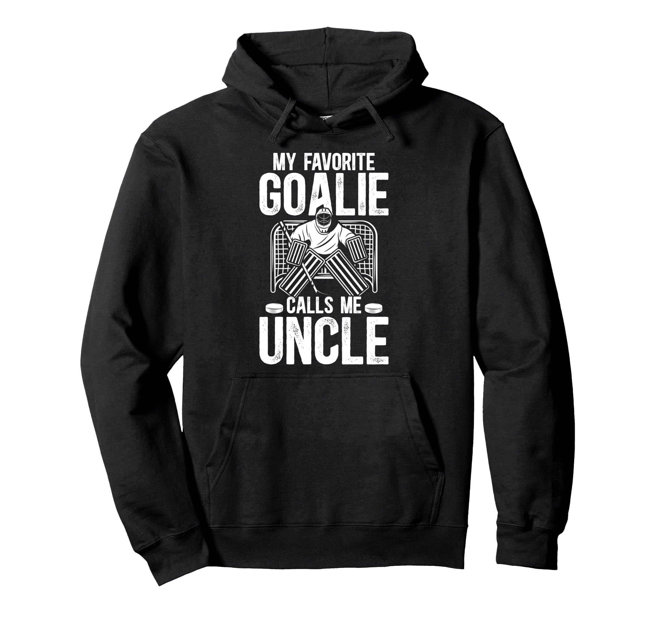 Proud Ice Hockey Goalie Uncle Hockey Hoodie - Aesthetic Graphic Men Women - T-Shirt, Sweatshirt, Hoodie