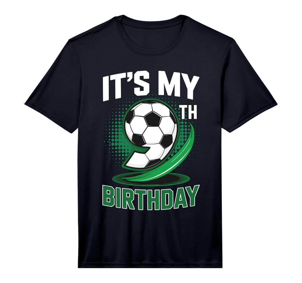 Its My 9Th Birthday Soccer Ball T-Shirt - Aesthetic Graphic for Adults - T-Shirt, Sweatshirt, Hoodie