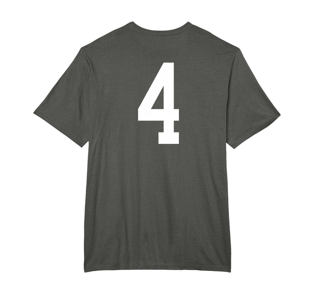 Number 4 Back Soccer Training T-Shirt - Unique Graphic for Adults - T-Shirt, Sweatshirt, Hoodie