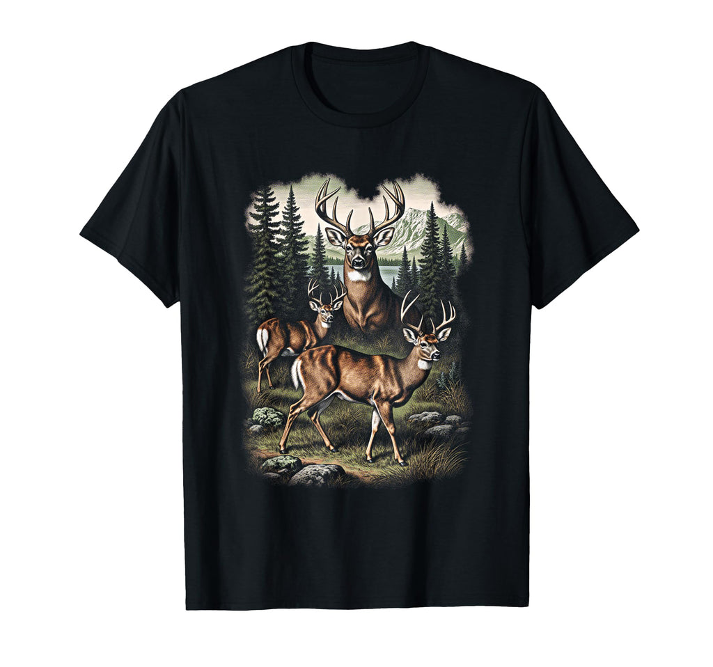 Grunge Deer 90S T-Shirt - Graphic Print Unisex - T-Shirt, Sweatshirt, Hoodie