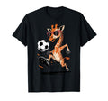 Funny Giraffe Playing Soccer Ball T-Shirt - Aesthetic Graphic for Adults - T-Shirt, Sweatshirt, Hoodie