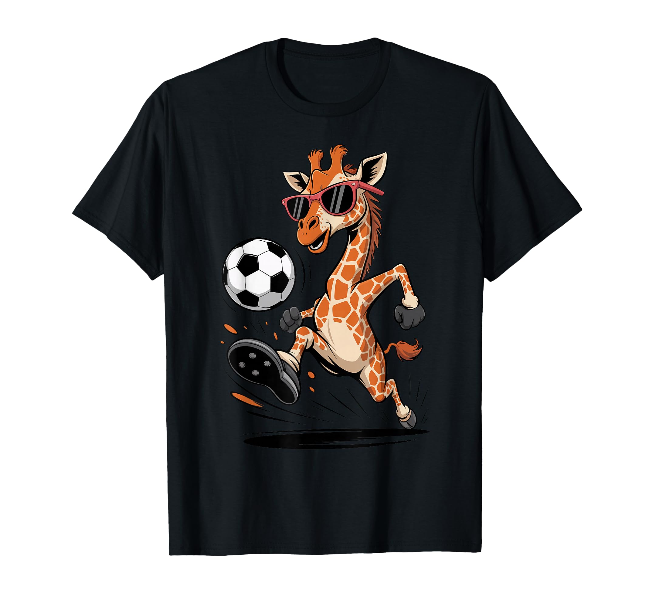 Funny Giraffe Playing Soccer Ball T-Shirt - Aesthetic Graphic for Adults - T-Shirt, Sweatshirt, Hoodie
