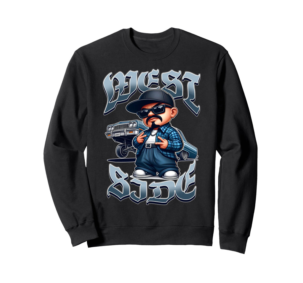 Low Rider Westside Hand Sign Gang West Sweatshirt - Novelty Apparel Unisex - T-Shirt, Sweatshirt, Hoodie