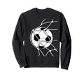 Soccer Ball Goal Funny Player Sweatshirt - Casual Everyday Wear Men Women - T-Shirt, Sweatshirt, Hoodie