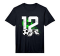 12Th Birthday Soccer Player Football 12 T-Shirt - Unique Graphic Men Women - T-Shirt, Sweatshirt, Hoodie