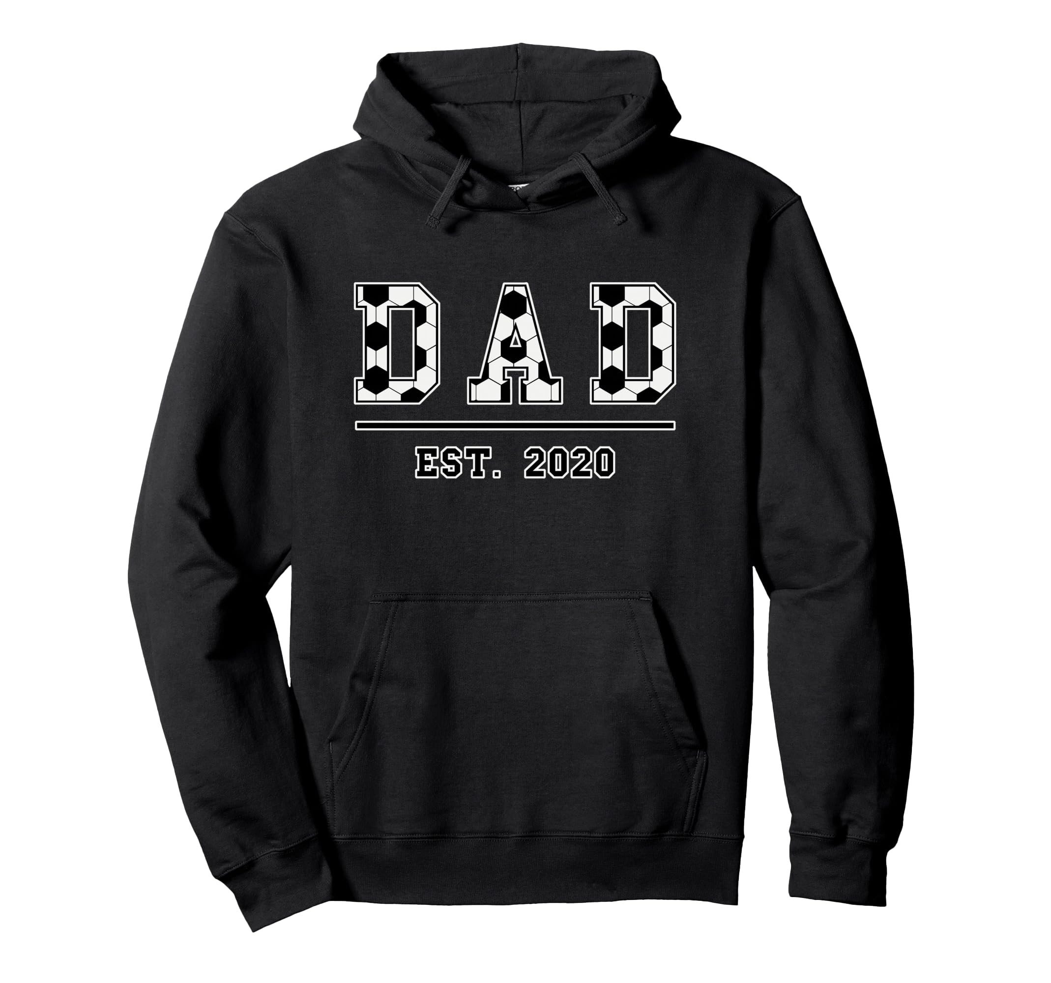 Dad Est 2020 Funny Sports Year Hoodie - Custom Art Print for Adults - T-Shirt, Sweatshirt, Hoodie