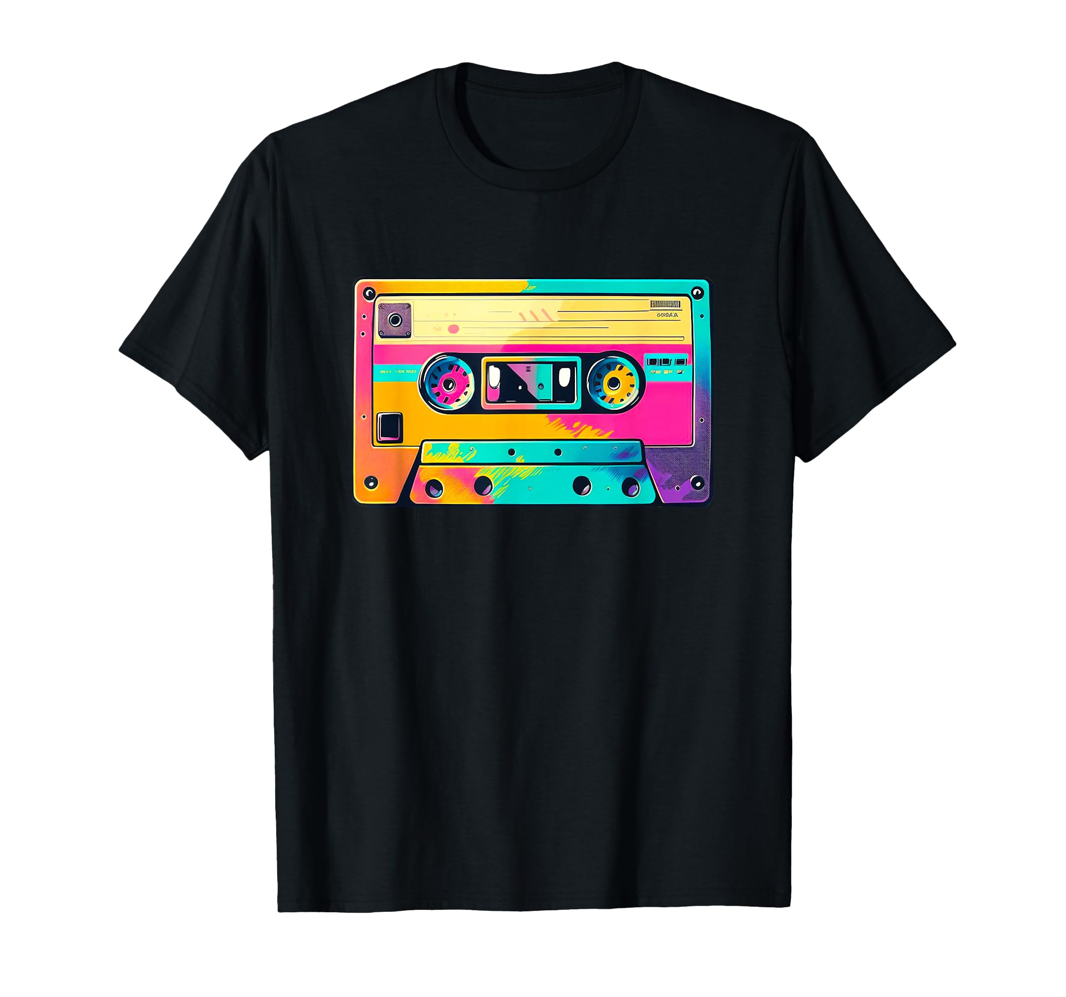 Colorful Cassette Tape 90S Aesthetic T-Shirt - Custom Art Print for Adults - T-Shirt, Sweatshirt, Hoodie