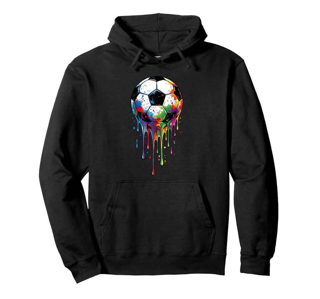Dripping Soccer Drip Ice Cream Drip Hoodie - Custom Art Print Men Women - T-Shirt, Sweatshirt, Hoodie