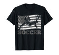 Soccer Us Flag Athlete Sports T-Shirt - Casual Everyday Wear Men Women - T-Shirt, Sweatshirt, Hoodie