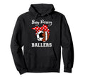 Busy Raising Ballers Funny Football Soccer Hoodie - Unique Graphic Unisex - T-Shirt, Sweatshirt, Hoodie