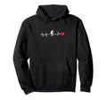 Soccer Heartbeat Hoodie - Aesthetic Graphic Unisex - T-Shirt, Sweatshirt, Hoodie