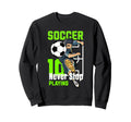 Fun Soccer Player Action Sports Sweatshirt - Minimalist Print for Adults - T-Shirt, Sweatshirt, Hoodie