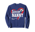 Soccer Nanny Heart Grandma Nanny Sweatshirt - Graphic Print for Adults - T-Shirt, Sweatshirt, Hoodie