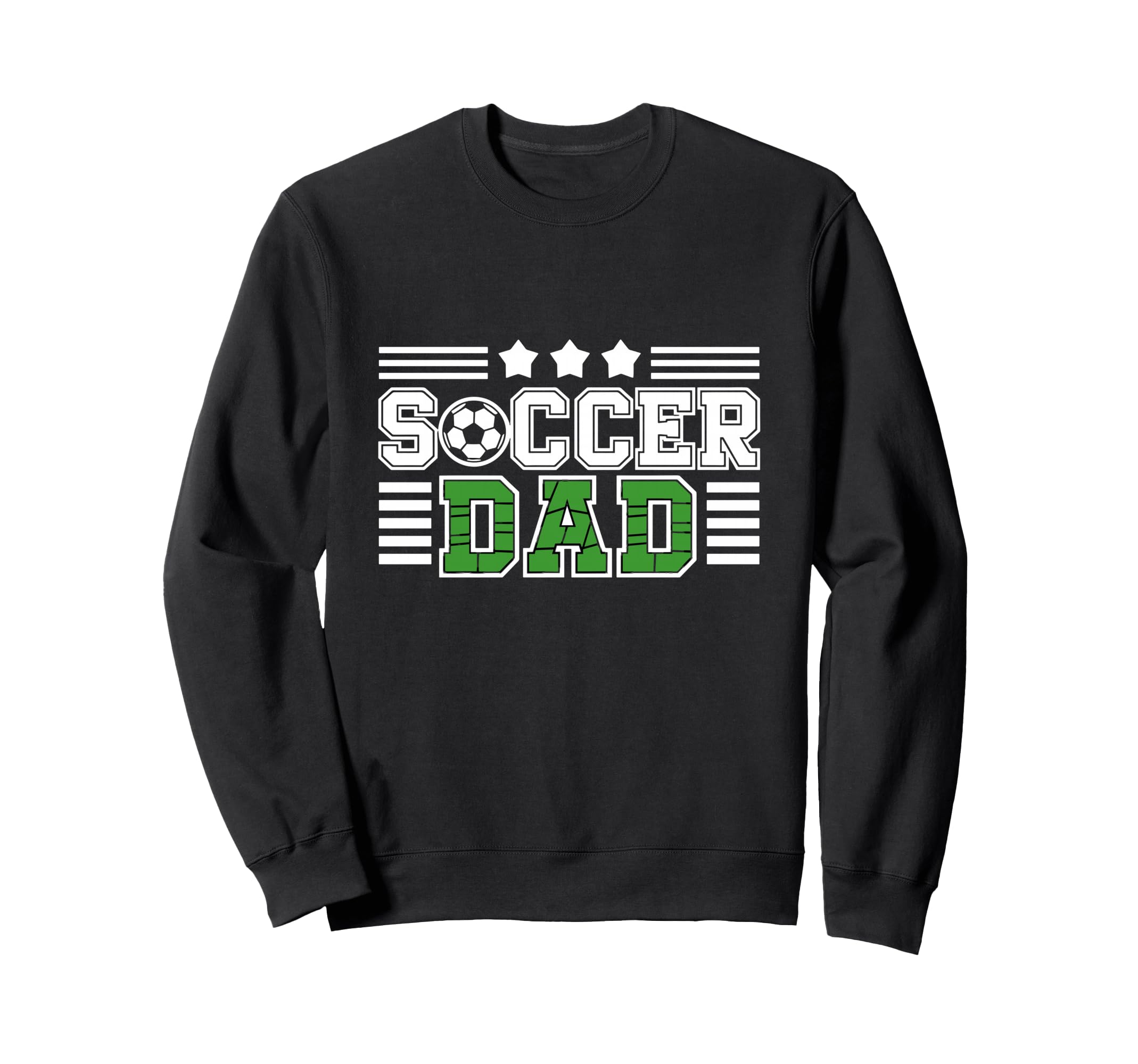 Proud Soccer Dad Stars Sweatshirt - Aesthetic Graphic Men Women - T-Shirt, Sweatshirt, Hoodie