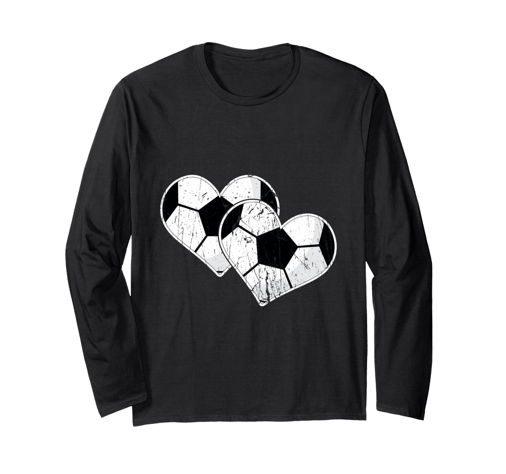 Soccer Hearts Ball Play Sports Gift Love T-Shirt - Streetwear Style Unisex - T-Shirt, Sweatshirt, Hoodie