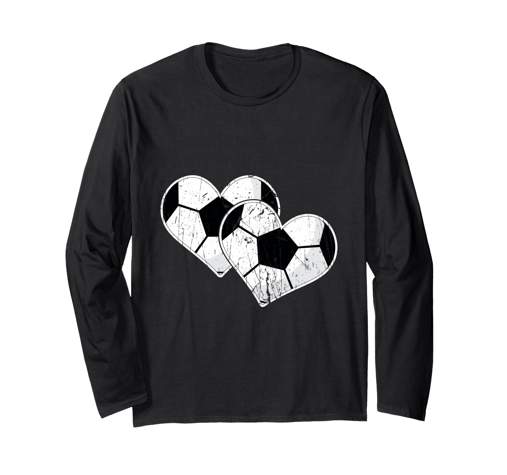 Soccer Hearts Ball Play Sports Gift Love T-Shirt - Streetwear Style Unisex - T-Shirt, Sweatshirt, Hoodie
