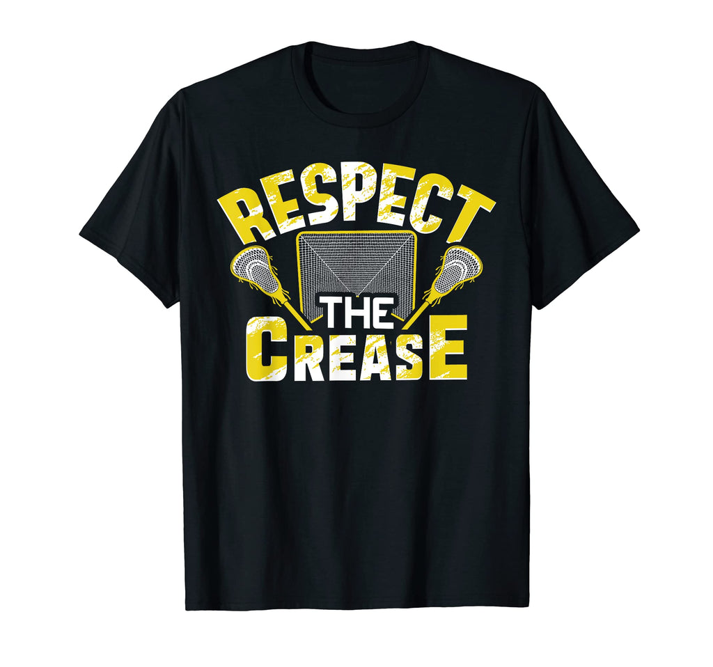 Respect Crease Lacrosse Goalie T-Shirt - Custom Art Print for Adults - T-Shirt, Sweatshirt, Hoodie