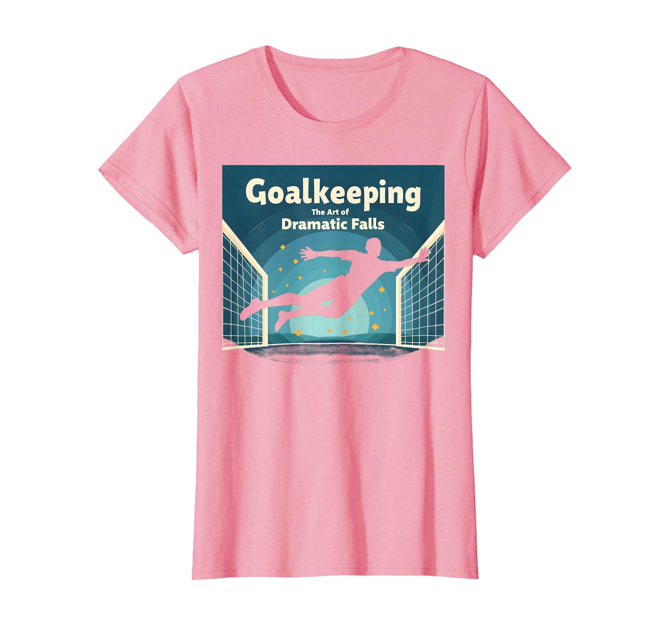 Goalie Art Dramatic Falls Soccer T-Shirt - Casual Everyday Wear Men Women - T-Shirt, Sweatshirt, Hoodie