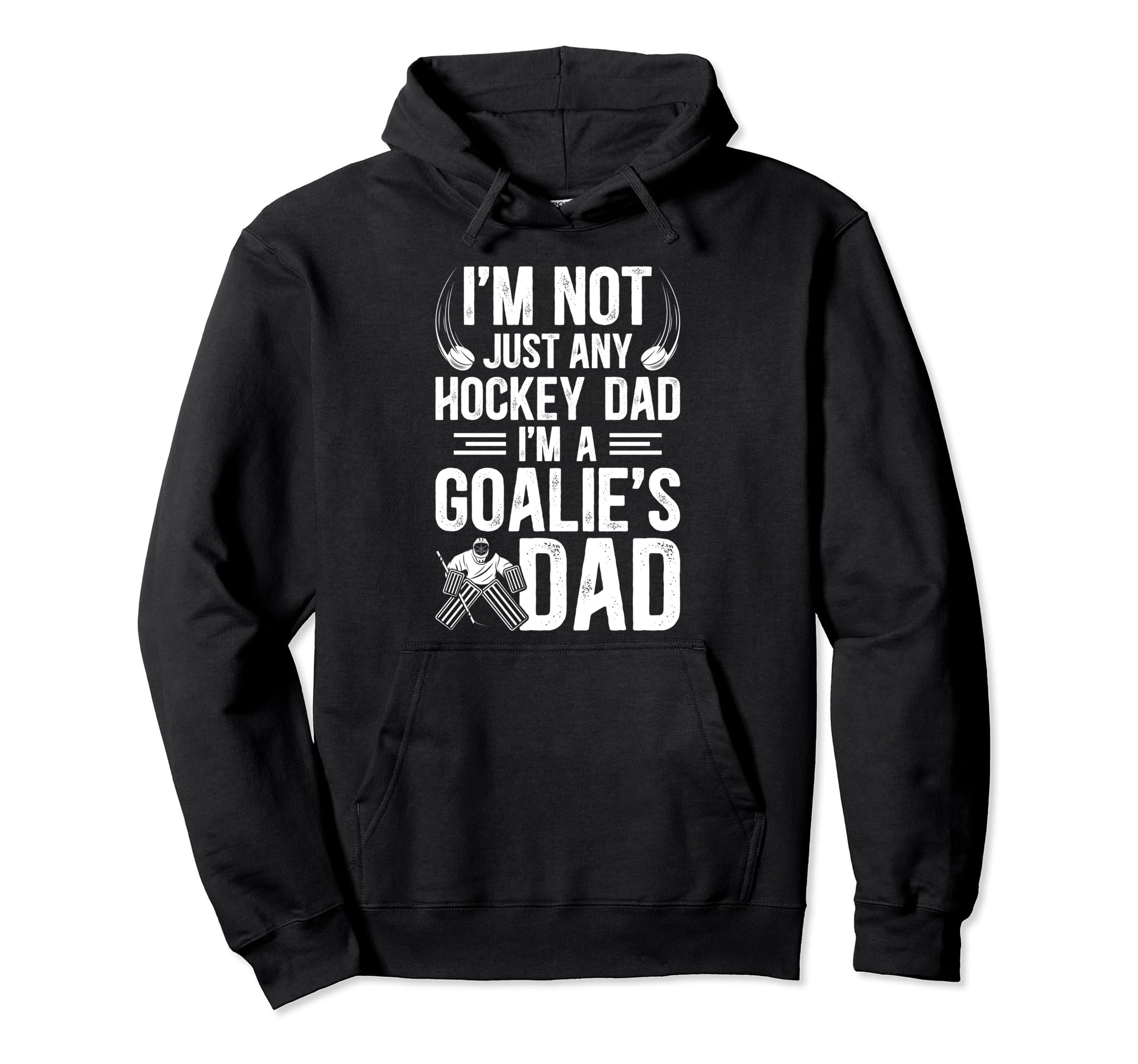 Im Hockey Goalie Dad Hockey Goalkeeper Hoodie - Minimalist Print Men Women - T-Shirt, Sweatshirt, Hoodie