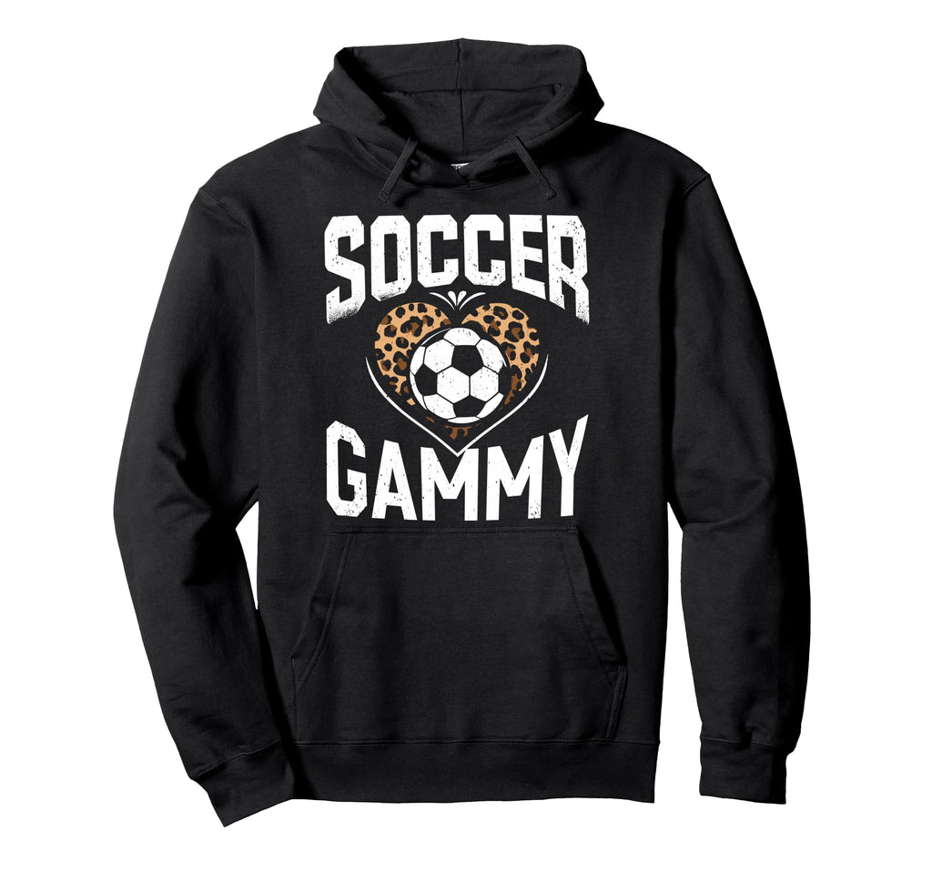 Soccer Gammy Leopard Heart Hoodie - Novelty Apparel Men Women - T-Shirt, Sweatshirt, Hoodie