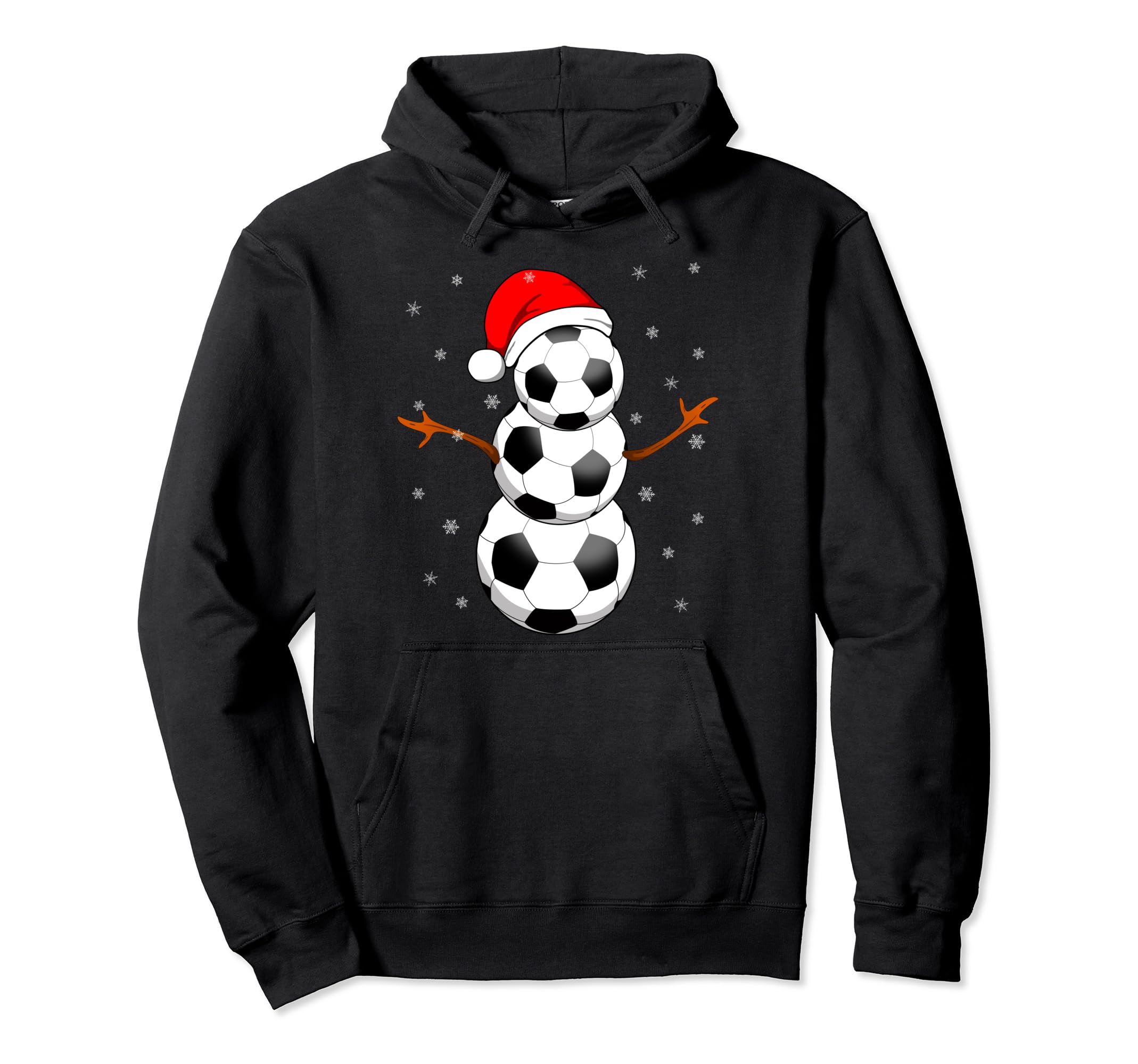 Funny Football Gifts Snowman Soccer Hoodie - Novelty Apparel Unisex - T-Shirt, Sweatshirt, Hoodie
