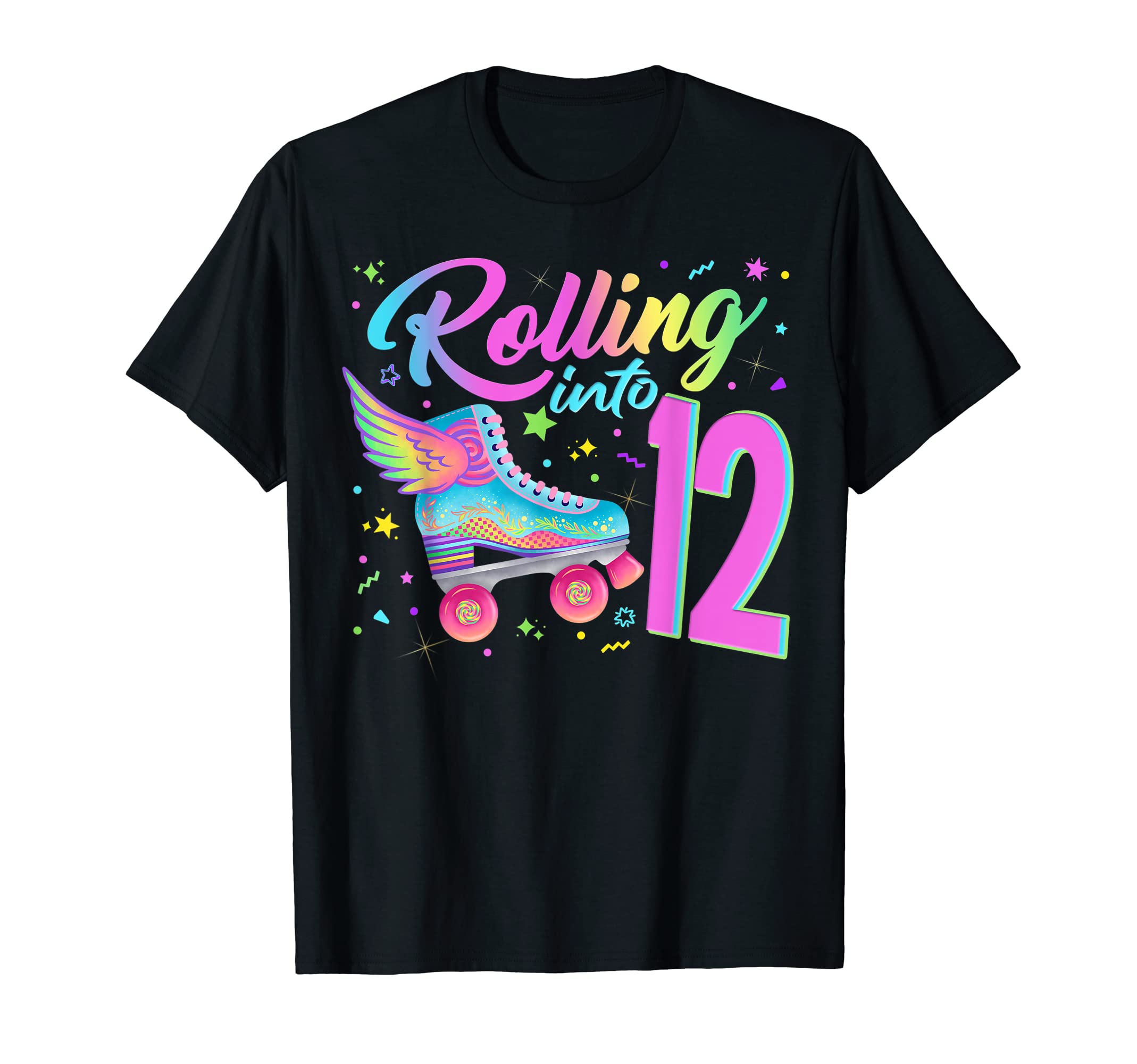 Roller Skates Brithday 90S Outfit T-Shirt - Unique Graphic Men Women - T-Shirt, Sweatshirt, Hoodie