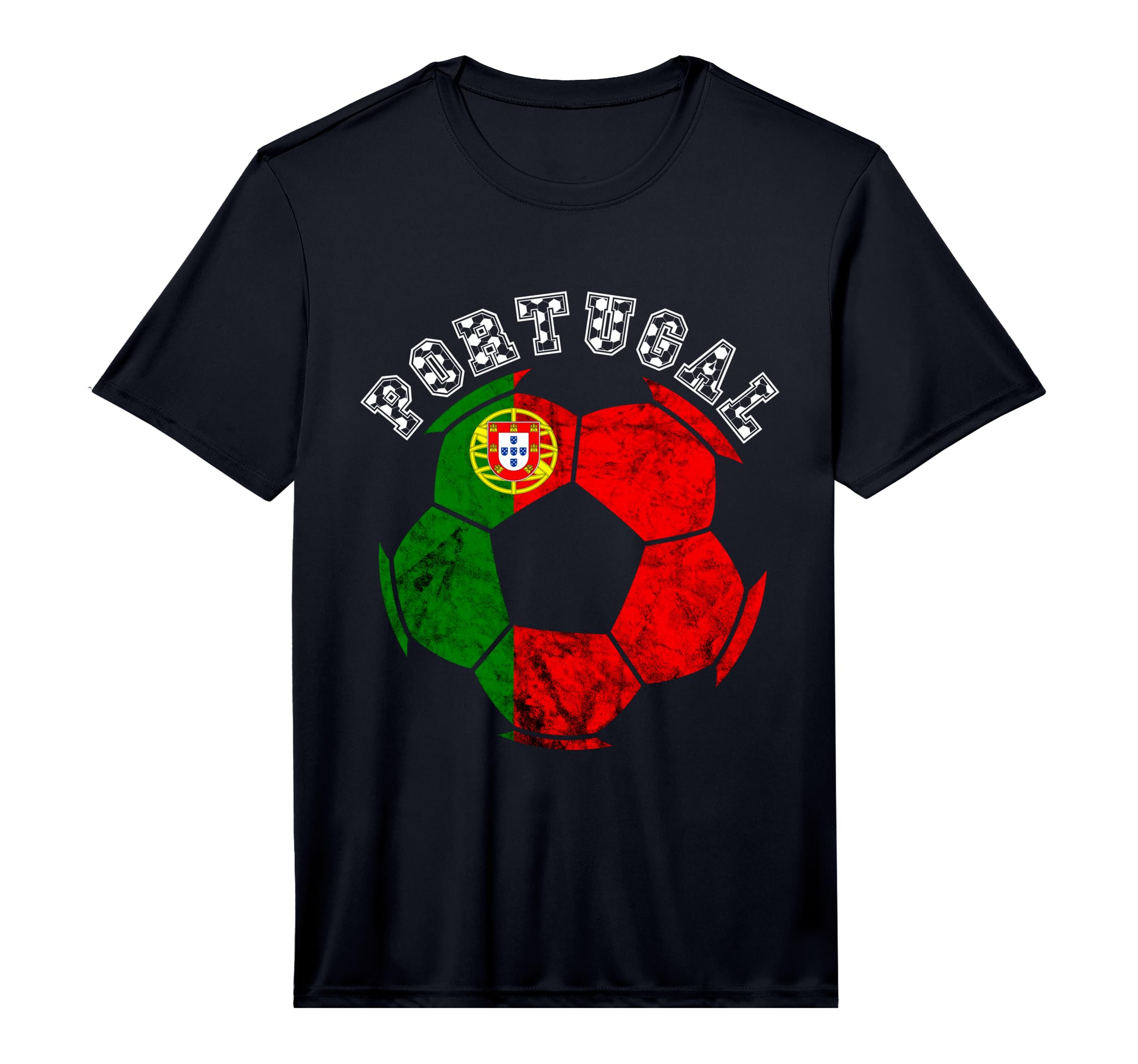 Portugal Flag Ball Portuguese Soccer Player T-Shirt - Graphic Print Unisex - T-Shirt, Sweatshirt, Hoodie